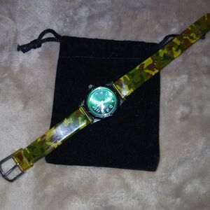 Lucky Brand Green Camouflage Youth/womens Watch